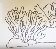 This is a high quality reproduction of the original ink and acrylic painting on paper. How To Draw Coral Easy Step By Step Easy Drawing For Kids