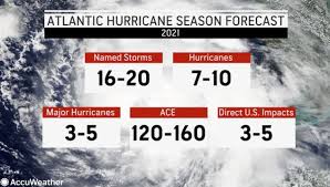 Rescuers at the site of the champlain tower south collapse in surfside, florida, are preparing for potential impacts as hurricane elsa makes its way toward florida, officials. Accuweather S 2021 Atlantic Hurricane Season Forecast Accuweather