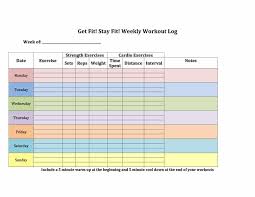 40 Effective Workout Log Calendar Templates Template Lab