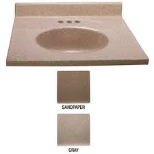 For that, i started out using a jig saw with a fine tooth plywood blade, but found out that it created enough friction to melt the counter as it cut. Premier Part 111422 Premier 31 In X 22 In Cultured Marble Bathroom Custom Vanity Top Sink In Sand Vanity Tops Home Depot Pro