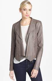 Trouve Draped Leather Jacket Nordstrom Distressed Leather Jacket Leather Jackets Women Leather Jacket