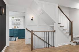 White and brown stair railing. White And Brown Staircase Design Ideas