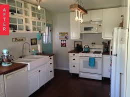 Before After Mold Mauve Move Out Country Cottage Kitchen Simple House Home