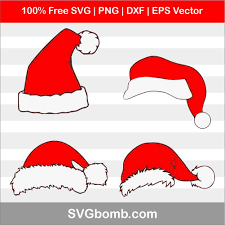 Download Santa Hat Silhouette Svg Free Novocom Top