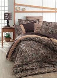 Bettwasche 200x200 Cm Bettgarnitur Bettbezug Baumwolle Kissen 5 Tlg Secret Braun Ebay