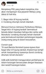 Sungai condong berdasarkan parameter fisik, kimia dan biologi. Abelong Pa Twitter Condong Ditumpil Lemah Dianduh Memberi Pertolongan Kepada Orang Yang Di Dalam Kesusahan I Pun Baru Google Peribahasa Ni Sbnrnya Https T Co Lsfkyb3skw