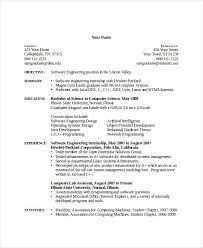 Computer Science Internship Resume Resume Examples Internship Resume Resume Format