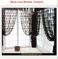 Black And White Patterned Drapes Black Lace Skull Curtains Curtains Drapes Curtains Lace Window Treatments