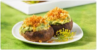 Champignons Farcis A La Florentine En 2020 Champignons Farcis Aliments Exposes Champignon