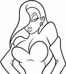 Easy jessica rabbit drawing tutorials for beginners and advanced. Pin On Line Art
