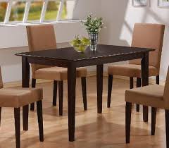 Casual Style Cappuccino Finish Wood Dining Table Decorlve Cappuccino Wood Dining Ta Dining Table In Kitchen Dining Room Furniture Sets Cheap Dining Tables