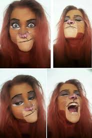 Simba Face Paint Lion King Halloween Makeup Looks Halloween Costumes Makeup Halloween Make