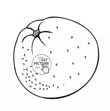 One Big Orange Fruit Coloring Page For Kids Fruits Coloring Pages Printables Free Wuppsy Com Fruit Coloring Pages Coloring Pages Coloring Pages For Kids