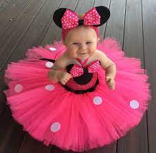 Click To Buy Hot Retail Girls Pink Mickey Crochet Tutu Dress Baby 2layer Tulle Tutus With Wh Minnie Mouse Birthday Outfit Kids Party Dresses Crochet Tutu