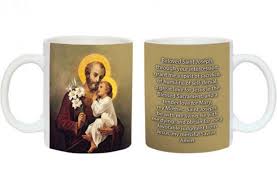 Funny mom favorite child typewriter typography coffee mug. St Joseph And Child Coffee Mug