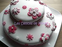 Gateau Fleuri Pate A Sucre Les Delices De Mimm Idee Gateau Chocolat Pate A Sucre Gateau