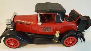 Vintage Jim Beam 1928 Ford Model A Fire Chief S Car Decanter Empty Jim Beam Fire Chief Beams
