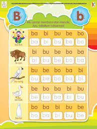 A nice worksheet for young learners to practive verb to be in affirmative sentences. Pintar Membaca Dan Menulis Huruf B Pemahaman Membaca Membaca Belajar