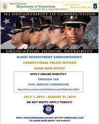 New Jersey Department Of Corrections - Want To Become A Correctional Police  Officer With The Largest Law Enforcement Agency In Nj? Don't Wait! Apply  Today! Have Questions? Contact Njdochiring@Doc.nj.gov To Find Out