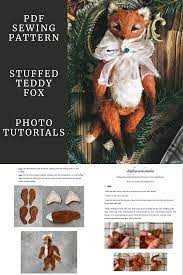Fox Pattern Fox Toy Stuffed Animal Sewing Patterns Fox Etsy Fox Sewing Pattern Animal Sewing Patterns Stuffed Animal Patterns