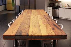 A lot of these designs assume a level of skill not always within reach of general diyers, so for this instructable we'll create a basic dining table which… Using Reclaimed Wood Is A Responsible And Beautiful Choice For Your Wood Countertops J Aaron Wood Countertops Heart Pine Table Countertops