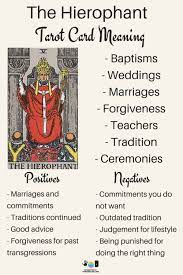 Mourning, sadness, disappointment, loss, and tough decisions. Future Tarot Meanings The Hierophant Lisa Boswell Tarot Learning Tarot Readers Tarot Cards For Beginners
