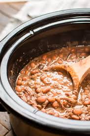 Pour 1 can pinto beans undrained over the cheese. Slow Cooker Pinto Beans And Beef The Magical Slow Cooker