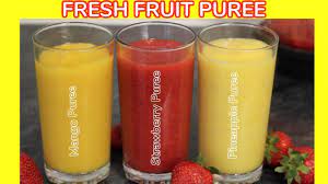 How To Make Fresh Fruit Puree Yummieliciouz Food Recipes Youtube