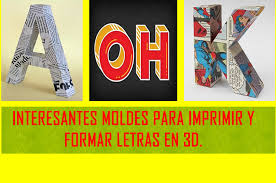 Ver más ideas sobre moldes de letras, letras, letras para imprimir. Moldes Para Imprimir Y Formar Letras En 3d El Rincon Del Maestro