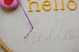 How to embroider script hand lettering. Learn How To Embroider Letters On Bluprint Craftsy