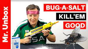 Bug a salt is a salt gun which uses ordinary granules of tables salt to hit and kill the flies, insects without using any chemicals or insecticides. Bug A Salt 2 0 Insect Eradication Salt Gun Youtube