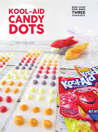 1919) first, mix the ingredients in the saucepan before you begin to heat it. Kool Aid Candy Dots How To Make Candy Buttons With Kool Aid
