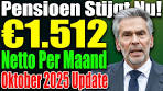 Oktober 2025: Pensioen stijgt tot €1.512 netto! Wat betekent ... - YouTube