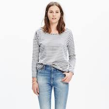 nwt madewell striped chart tee size l nwt