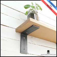 Murale → equerre etagere murale industriel collection images. Equerre En Metal Pour Etagere Murale Sans Bord Bois Industriel Acier