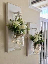 Home Decor Mason Jar Sconces Mason Jar Decor Farmhouse Wall Decor Rustic Wall Decor Home Decor Farmhouse Living Room Decor Sconce Farmhouse Wall Decor Farmhouse Decor Living Room Decor