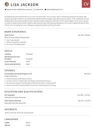 Cv Examples Use Our Templates To Professionally Format Your Cv