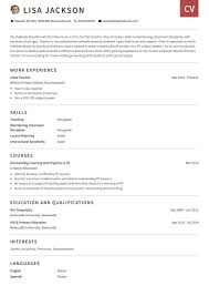 If you're a pdf lover, you can view our internship example too. Cv Examples Use Our Templates To Professionally Format Your Cv