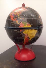 Vintage Replogle Globes Inc 6 Surprise Globe Tin Wood Tip Vintage Globus Globus Kunst Globus