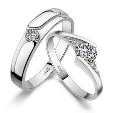 Custom Wedding Bands For Men And Women Sterling Silver Wedding Rings Fashion Rings Couple Wedding Rings