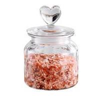 Amazon.com: ECYC 650 ml Clear Glass Jar with Lovely Heart-Shaped Handle,  Food Storage Jar, Perfect for Coffee Beans, Nuts, Cookies, Spices, Candy,  ...