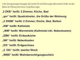 Abkürzungen, in deren bedeutungen wohnungen vorkommt. Iii Das Haus Die Wohnung Ppt Herunterladen