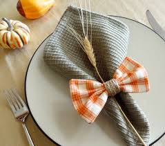 Tutorial For Plaid Bow Napkin Rings Napkin Rings Diy Beautiful Napkin Folding Fall Napkins