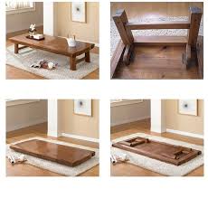 Folding Coffee Table Floor Table Coffee Table Wood Foldable Coffee Table