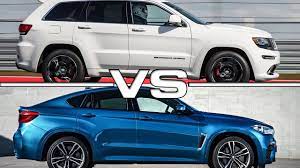 2016 Jeep Grand Cherokee Srt Vs 2016 Bmw X6 M Youtube