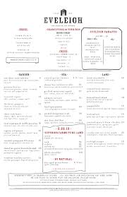 Http Www Theeveleigh Com Dinner With Images Restaurant Menu Design