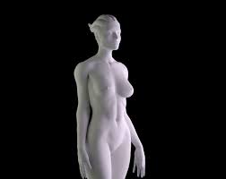 STL file Mass Effect Morinth nude statue Asari sexy figure・3D printable  design to download・Cults