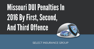 Missouri Dui Penalties In 2016 By First Second Third