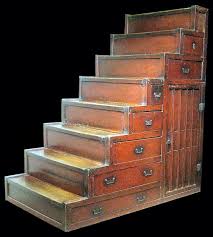 Japanese tansu kaidan dansu staircase chest and storage unit. Steptansu Misfits Architecture