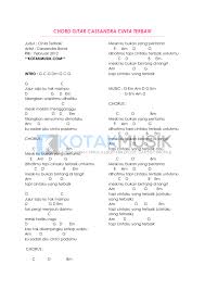 Kord dibawah ini sebenarnya harus menggunakan capo, tetapi nada g ini bisa juga untuk. Chord Lagu Cinta Terbaik